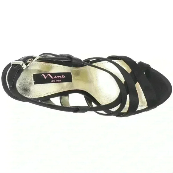 Nina Pallie Metallic Platform Sandal - Picture 3 of 8